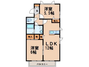 コーポ英　Ｃ棟の物件間取画像